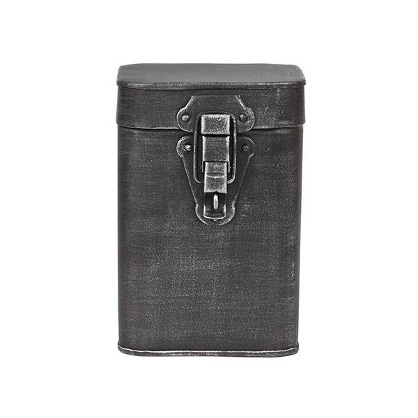 Juoda metalinė laikymo dėžė LABEL51, aukštis 17 cm-image-2