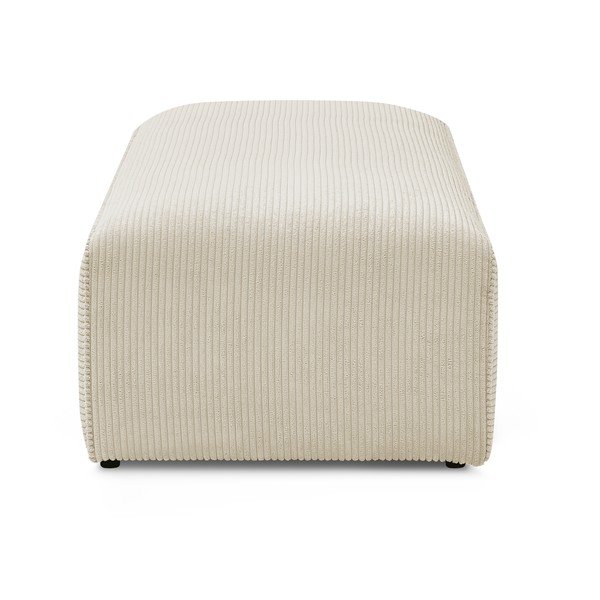 Smėlio spalvos iš kordinio velveto modulinė taburetė Megeve – Bobochic Paris-image-3