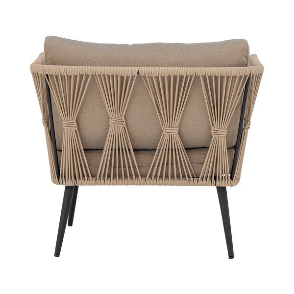 Paminkštinto audinio sodo krėslas smėlio spalvos Pavone – Bloomingville-image-3