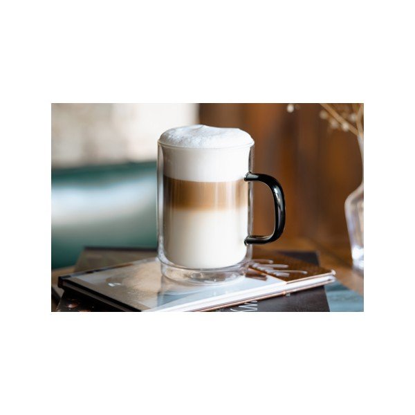 Iš stiklo puodeliai 2 vnt. 350 ml Carbon – Vialli Design-image-1