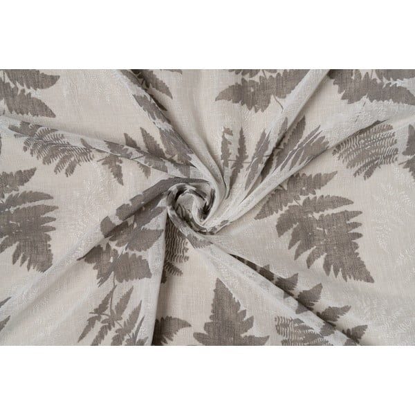 Permatoma užuolaida baltos spalvos/pilkos spalvos 300x260 cm Feriga – Mendola Fabrics-image-3