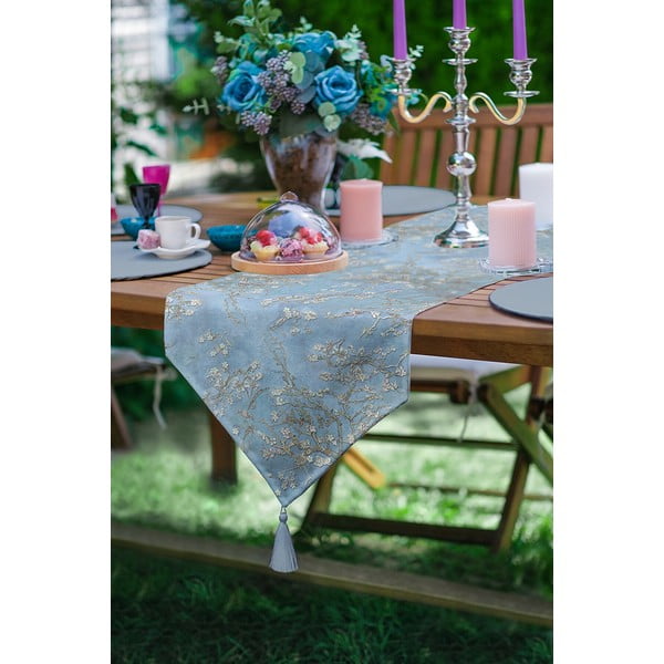 Stalo takelis 45x140 cm Blue Spring – Minimalist Cushion Covers-image-2