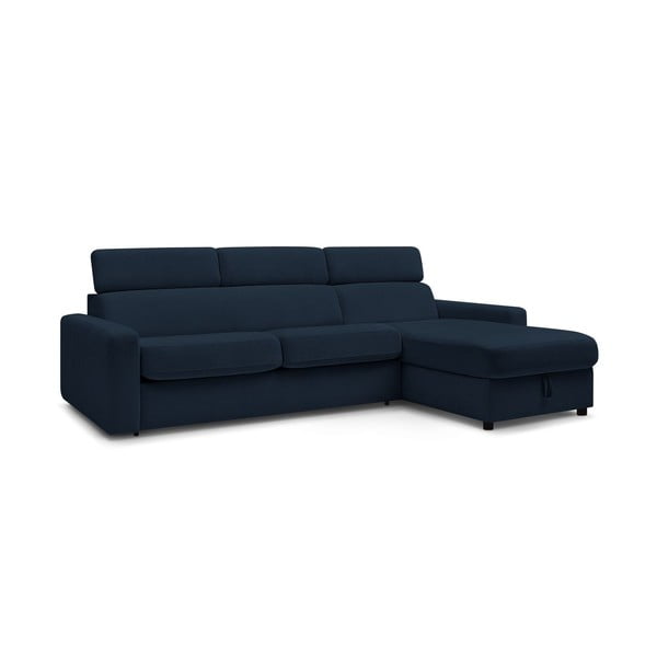 Sulankstoma kampinė sofa tamsiai mėlynos spalvos (kintama) Monaco – Bobochic Paris-image-3