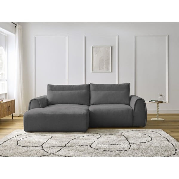 Kampinė sofa pilkos spalvos Aden – Bobochic Paris-image-1