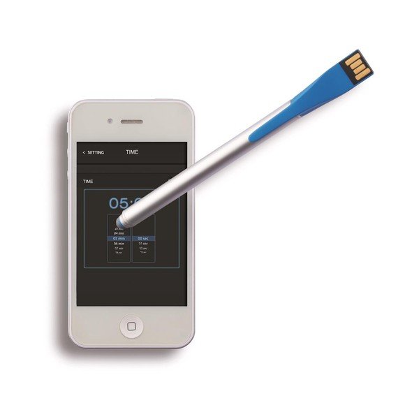 Rašiklis su USB kaupikliu Point 4GB, mėlynas-image-1