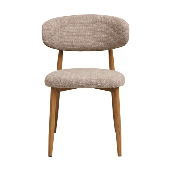 Smėlio spalvos/natūralios spalvos iš audinio valgomojo kėdė Levanto – House Nordic-image-3