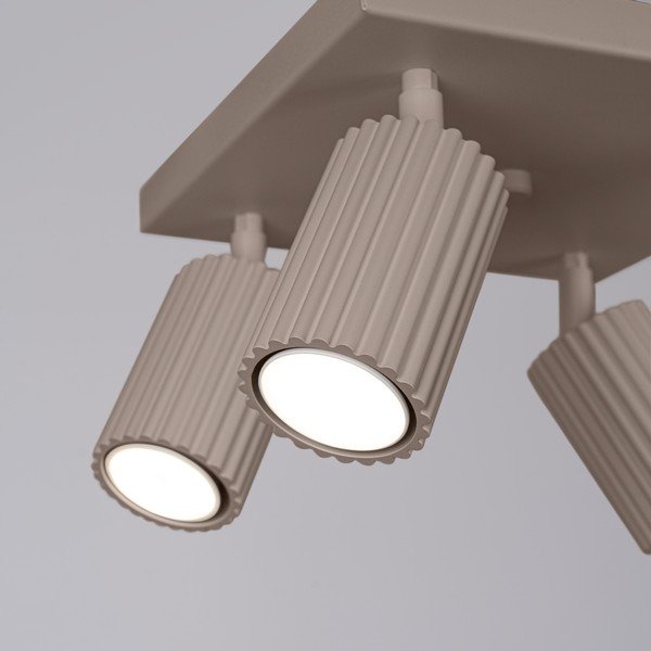 Taupe spalvos iš metalo taškinis šviestuvas ø 6,5 cm Gleam – Sollux-image-3