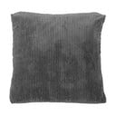 Tamsiai pilka dekoratyvinė pagalvėlė Tiseco Home Studio Ribbed, 40 x 40 cm