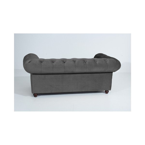 Antracito pilkos spalvos sofa "Max Winzer Orleans Velvet", 196 cm-image-3