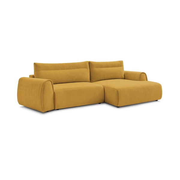Kampinė sofa ochros spalvos Aden – Bobochic Paris-image-3