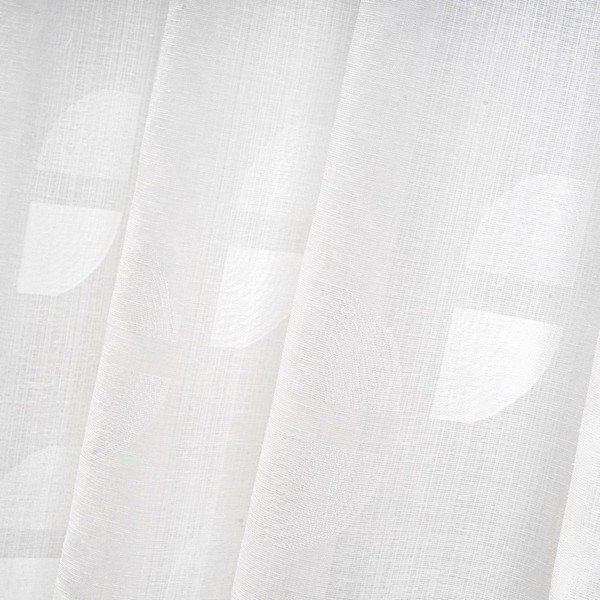 Baltos spalvos iš žakardo užuolaida 140x260 cm Mid Century – Casa Selección-image-4
