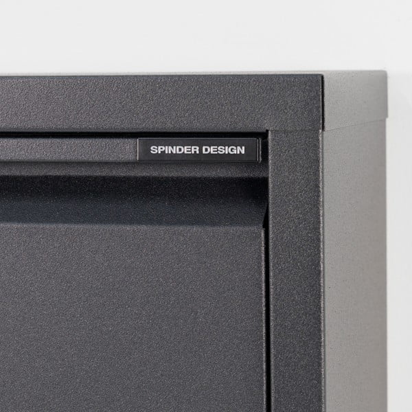 Juodos spalvos iš metalo atlenkiama spintelė batams 75x37,5x12,5 cm Billy – Spinder Design-image-1