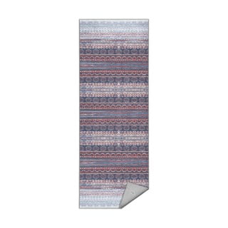 Skalbiamas kilimas violetinės spalvos/pilkos spalvos 80x200 cm Vintage Stripe – Mila Home