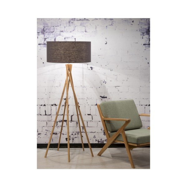 Tamsiai pilkos spalvos tamsiai pilku atspalviu ir bambuko konstrukcija Good&Mojo Kilimanjaro-image-3