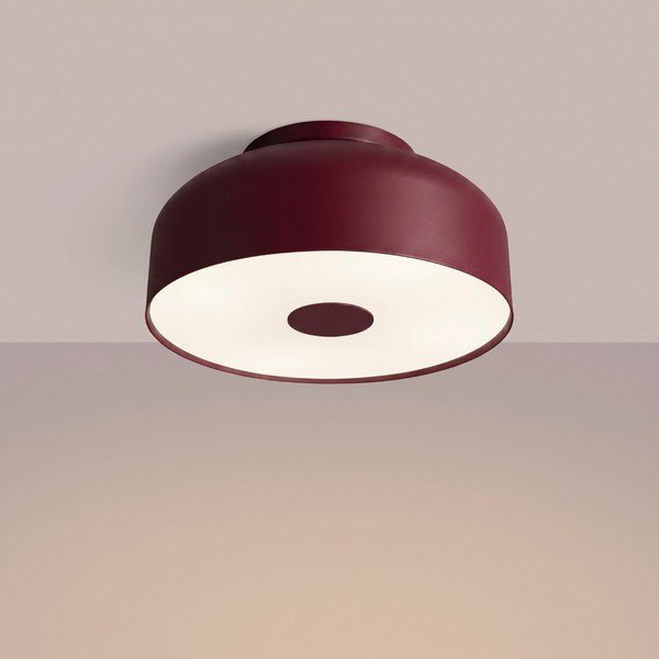 Bordo spalvos iš plieno lubinis šviestuvas ø 30 cm Omiq – Sollux-image-2