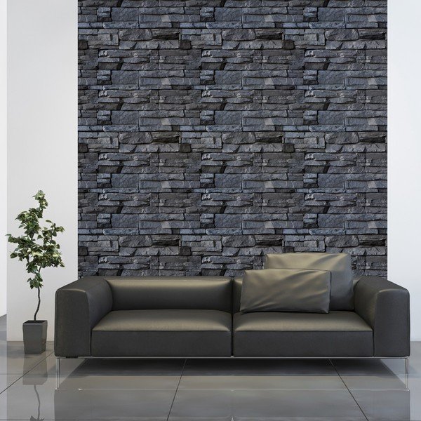 Dekoratyvinis sienų lipdukas Ambiance Volcanic Stone, 40 x 40 cm-image-3