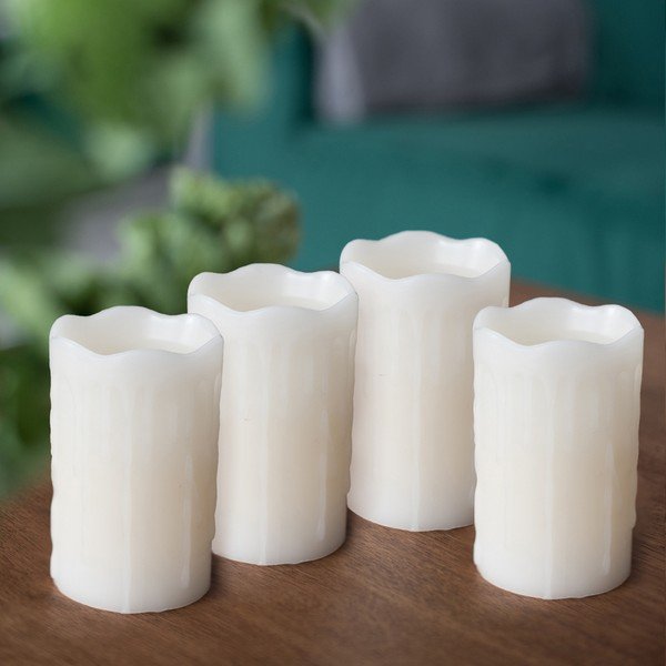4 "DecoKing Subtle Light" žvakių rinkinys-image-1