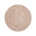 Skalbiamas/rankų darbo iš medvilnės vaikiškas kilimas šviesiai rožinės spalvos ø140 cm Round Dot Rose – Lorena Canals