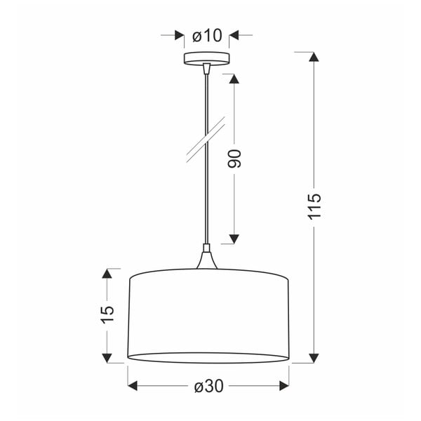 Kabantis šviestuvas smaragdinės spalvos ø 30 cm su tekstiliniu gaubtu Maloto – Candellux Lighting-image-2