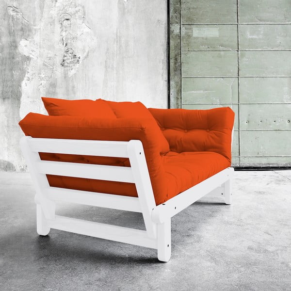 Sofa lova "Karup Beat" balta/apelsininė-image-3