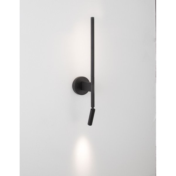 Matinės juodos spalvos iš aliuminio sieninė lempa LED su sulankstoma konstrukcija Handy – Nova Luce-image-4