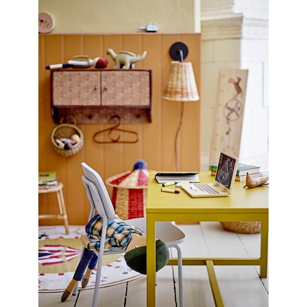 Iš vandens hiacinto vaikiškas krepšys natūralios spalvos ø 40x40 cm Birsen – Bloomingville Mini-image-2