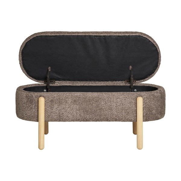 Rudos spalvos iš boucle suolas Branca – House Nordic-image-2