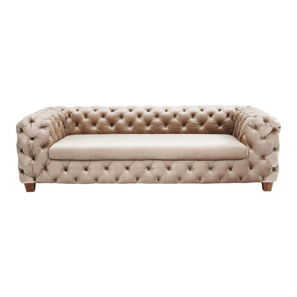 Smėlio spalvos trijų vietų sofa "Kare Design Desire