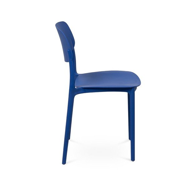 Mėlynos spalvos plastikinė sodo kėdė Hébé – Bonami Essentials-image-4