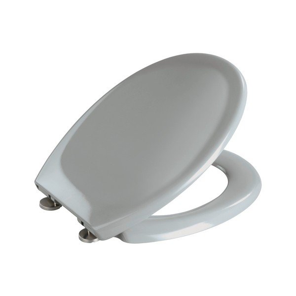 Šviesiai pilka lengvai užsidaranti tualeto sėdynė Wenko Premium Ottana, 45,2 x 37,6 cm-image-1