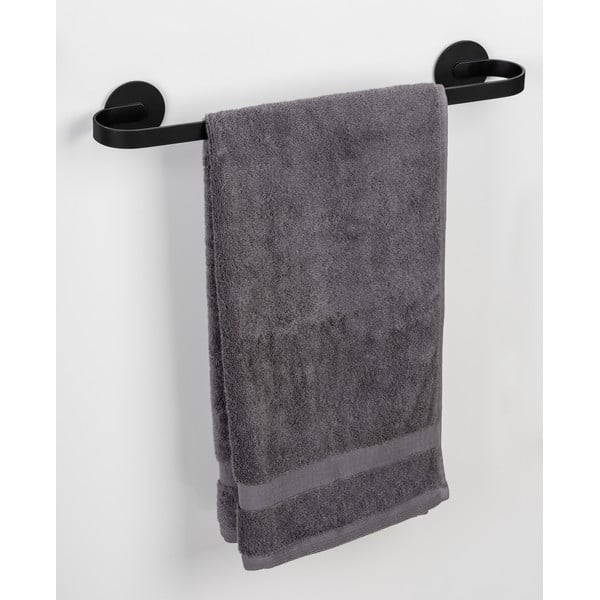 Klijuojamas iš metalo rankšluosčio laikiklis matinės juodos spalvos Bivio – Wenko-image-1