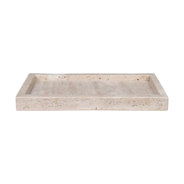 Iš akmens dekoratyvinis padėklas 15x30,5 cm Travertine – House Nordic