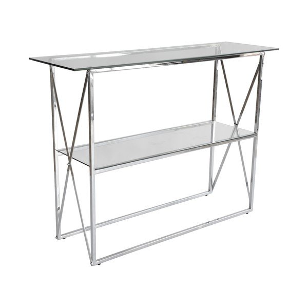 Chromuotas konsolinis staliukas "RGE Cross", ilgis 110 cm-image-1