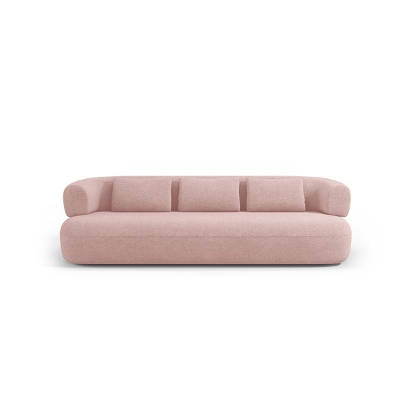 Šviesiai rožinės spalvos sofa iš boucle 226 cm Jenny – Micadoni -image-2