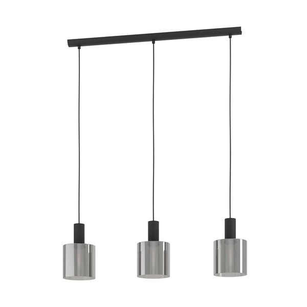 Kabantis šviestuvas juodos spalvos su stiklo gaubtu GOROSIBA – EGLO