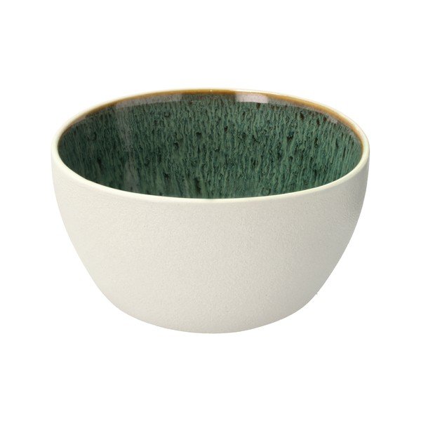 Baltos spalvos/žalios spalvos iš akmens masės mažas dubuo 400 ml Gastro White/Green – Bitz