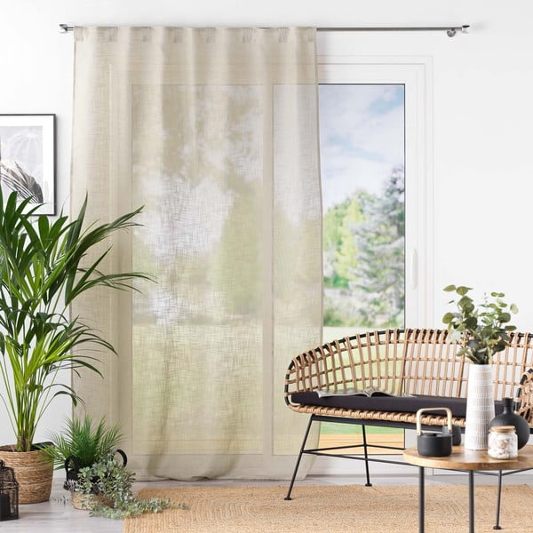 Permatoma užuolaida rudos spalvos 140x240 cm Haltona – douceur d'intérieur-image-3