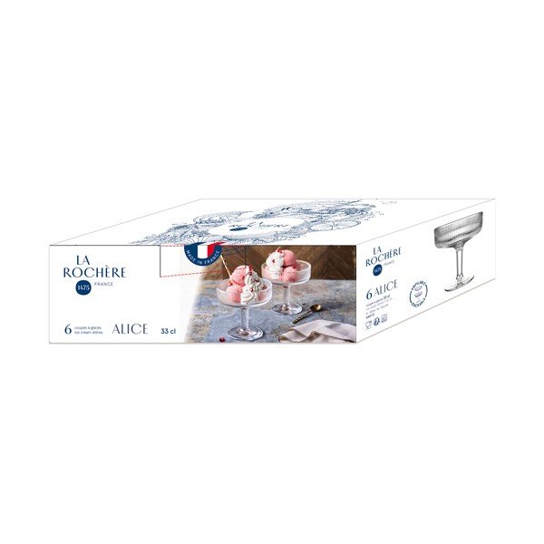 Skirta ledams iš stiklo  mažas dubuo 370 ml – La Rochére-image-3