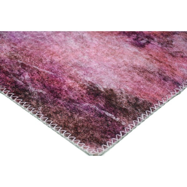 Baltas/rožinis plaunamas kilimas 80x150 cm - Vitaus-image-2