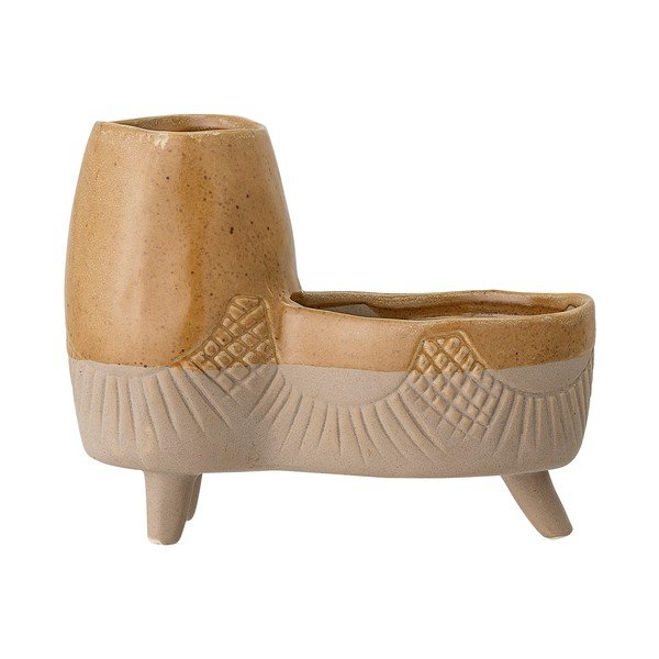 Oranžinės ir rožinės spalvos keramikos vazonas Bloomingville Animal-image-2