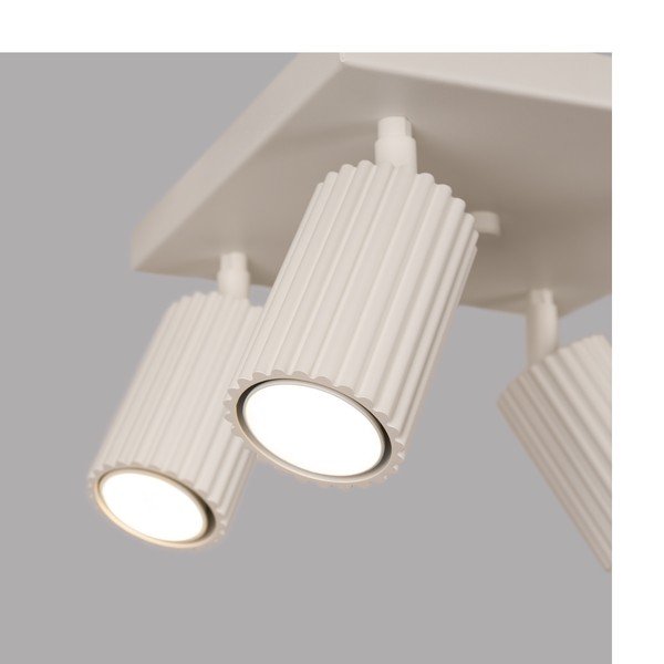 Kreminės spalvos taškinis šviestuvas 25x25 cm Gleam – Sollux-image-1