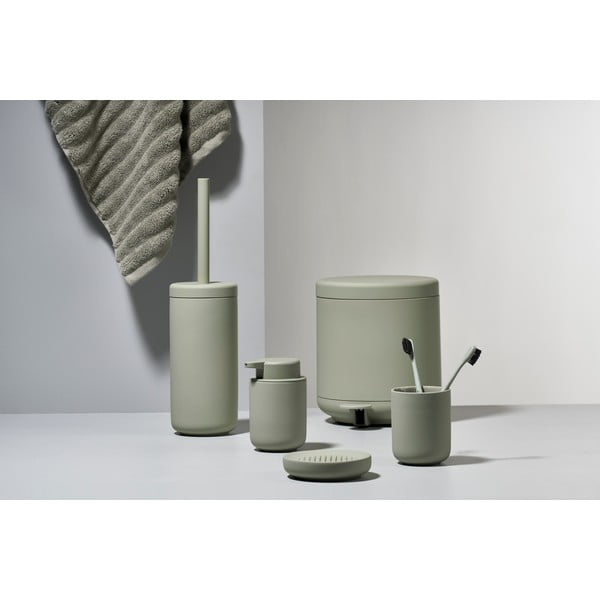 Pilkai žalias keraminis indas dantų šepetėliams Zone Eucalyptus-image-4