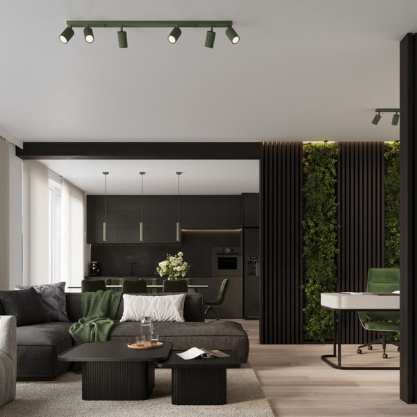 Žalios spalvos taškinis šviestuvas 6,5x81 cm Gleam – Sollux-image-1