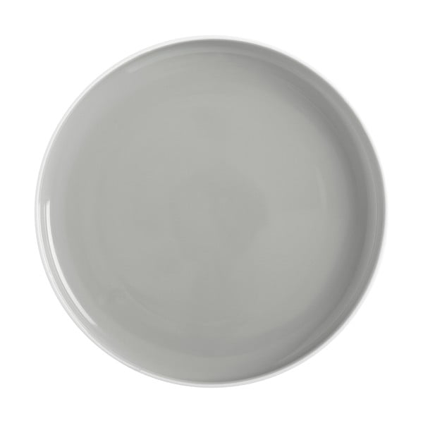 Šviesiai pilka porcelianinė lėkštė Maxwell & Williams Tint, ø 20 cm