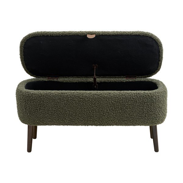 Žalios spalvos suolas iš boucle Harlow – House Nordic-image-2