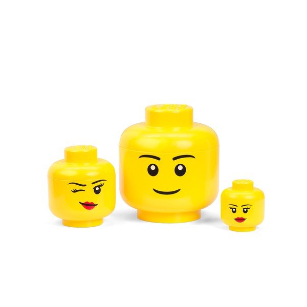 Geltonos spalvos daiktadėžė LEGO® Winky, ⌀ 16,3 cm-image-2
