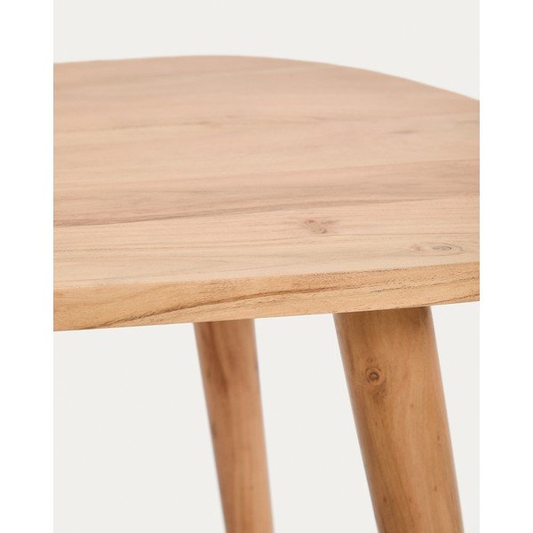 Natūralios spalvos iš akacijos masyvo kavos staliukas 60x110,5 cm Duvani – Kave Home-image-4