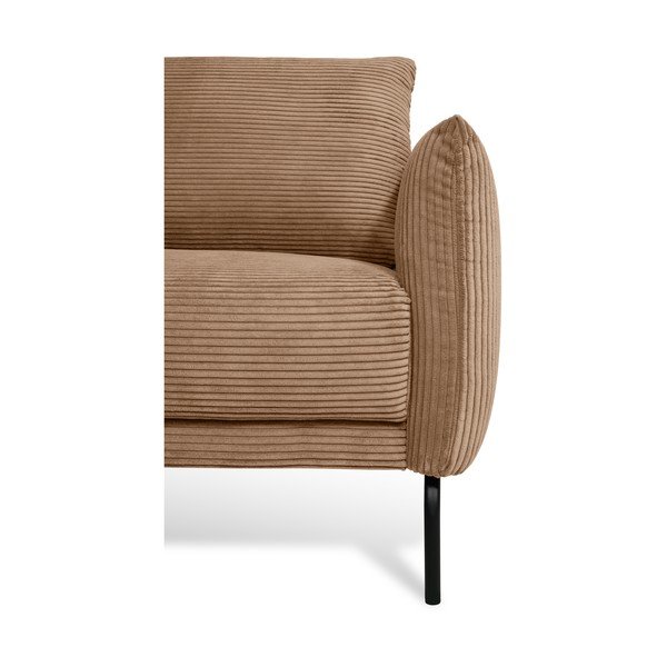 Iš kordinio velveto sofa šviesiai rudos spalvos 212 cm Venray – Scandic-image-3