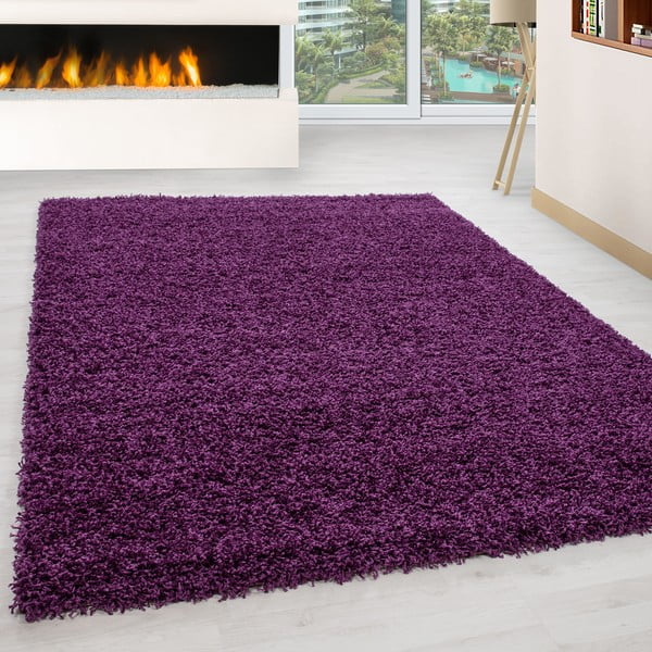 Kilimas tamsiai violetinės spalvos 140x200 cm Life – Ayyildiz Carpets-image-1