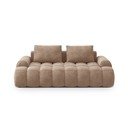 Šviesiai rudos spalvos iš velveto sofa 200 cm Linz – Cosmopolitan Design